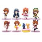 Coleção Figure Toy Card Captors Sakura Anime 8 unidades