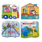 Coleção fom-fom - 4 vol: abc + números + cores + cidade