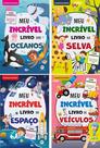 Coleção Meu Incrível Livro 4 Livros Interativos Com pop-up e abas - Selva, Espaço, Oceano e Veiculos - Capa Dura