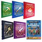 Coleção Minecraft - 5 guias + livro de adesivos