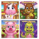 Coleção Olhinhos Divertidos: Dinossauro, Porquinho, Ursinho e Vaquinha