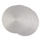 Coleção Placemat DII Woven Metálico Redondo Platina Prata