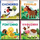 Coleção Texturinhas: Cachorro, Cavalo, Pintinho, Vaquinha
