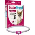 Coleira Antiparasitária Zoetis Ectofend Rosa para Cães - 48cm TAM P