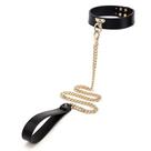 Coleira Bondage e Corrente Guia Luxo para Fantasias