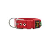Coleira Cachorro Grande Pit Bull Fit Cor:Vermelho Tamanho: G