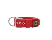 Coleira Cachorro Grande Pit Bull Fit Cor:Vermelho Tamanho: P
