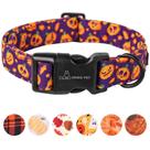 Coleira de cachorro Aing PET Halloween Purple Pumpkin para cães pequenos Coleira de cachorro Aing PET Halloween Purple Pumpkin para cães pequenos