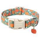 Coleira de cachorro DOGWONG Fall Pumpkin para cães pequenos, médios e grandes Coleira de cachorro DOGWONG Fall Pumpkin para cães pequenos, médios e grandes
