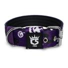 Coleira de cachorro TSPRO Tactical Halloween Purple para cães de médio/grande porte