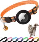 Coleira de Gato Dgerp com AirTag - Refletiva e com Sininho - Sistema Breakaway