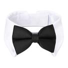 Coleira de smoking para cães Segarty Black Bowtie para cães de tamanho médio
