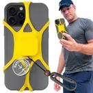Coleira de telefone Pulpo Safety retrátil anti-roubo amarela