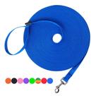Coleira de treinamento para cães Hi Kiss Obedience Recall Nylon 15m azul