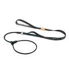 Coleira Dog Slip Lead Howgo Training No-Pull Nylon preta de 1,5 m