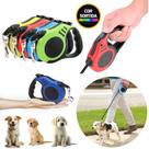Coleira Guia Retrátil Reforçada P/ Pet Cachorros Gatos 3 Mts
