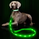 Coleira LED para cães Weesiber Glowing Light Up USB recarregável