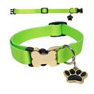 Coleira Luxo ajustável pra Cachorro com pingente Patinha pet - Brie Pet -