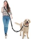 Coleira multifuncional para cães WANFIRE, tiracolo multifuncional, preta