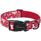 Coleira para cães Aing Pet Xmas Red Reindeer Algodão Medium 34-56cm