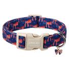 Coleira para cães Aring Pet, 4 de julho, bandeira americana com laço XS