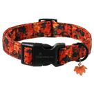 Coleira para cães Aring Pet Fall Autumn Orange Maple Leaf Tamanho XL