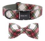 Coleira para cães Aring Pet XL, gravata borboleta de Natal com 3,8 cm de largura