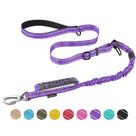 Coleira para cães AUBELL Heavy Duty Refletive com cinto de segurança de carro roxo