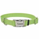 Coleira para cães Coastal com fivela de metal limão ajustável 2,5x46-66cm Coleira para cães Coastal com fivela de metal limão ajustável 2,5x46-66cm