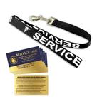 Coleira para cães de serviço WORKINGSERVICEDOG.COM com 5 Law Cards