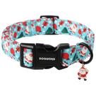 Coleira para cães DOGWONG Grande, 2,5 cm de largura, 40,6-60 cm, Papai Noel