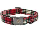 Coleira para cães Elegant Little Tail Christmas Red Plaid M 35-56cm Coleira para cães Elegant Little Tail Christmas Red Plaid M 35-56cm
