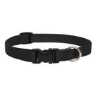 Coleira para cães Lupine Pet Basics preta ajustável 23-36 cm