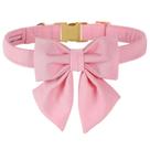 Coleira para cães M MACA BATES Maca Bates com gravata borboleta rosa