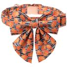 Coleira para cães Maca Bates Fall Pumpkin com gravata borboleta Sailor Small