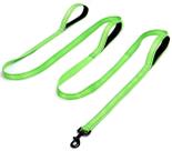 Coleira para cães Mycicy de 3 alças, alça tripla reflexiva de 10 pés, verde Coleira para cães Mycicy de 3 alças, alça tripla reflexiva de 10 pés, verde