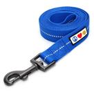 Coleira para cães Pawtitas reciclada de 6 pés com costura reflexiva em azul Coleira para cães Pawtitas reciclada de 6 pés com costura reflexiva em azul