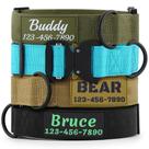 Coleira para Cão PLUTUS PET Tática Personalizada em Nylon com Nome