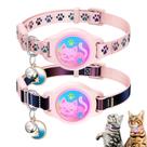 Coleira para Gato Typecase com Suporte para AirTag 2 Unidades à Prova d'Água Rosa