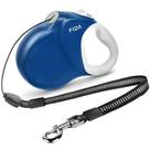 Coleira retrátil para cães Fida atualizada 9 m, pesada, 50 kg, azul