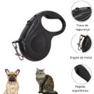 Coleira Retrátil Pet 5m Ideal Longos Segura