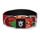 Coleira tática para cães TSPRO com fivela de metal pesado de 3,8 cm de largura