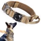 Coleira tática para cães Xqpetlihai impermeável com suporte Airtag