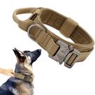 Coleira tática para cães Xqpetlihai militar ajustável em nylon