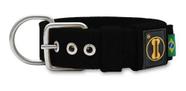 Coleira Total Black Cachorro Grande Forte Pitbull Power Inox