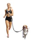 Coleira WANFIRE Handfree para cães, coleira tiracolo para cães, cinto de 5,3 a 7,9 pés com cinto de segurança de carro e refletor de dupla face, caminhada, viagem, etc. (cinza)
