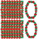Coleiras de Natal Garland JUNEBRUSHS, pacote com 24, 100 cm, vermelho, verde