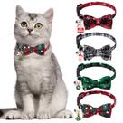 Coleiras de Natal para Gatos Vellibring - Pacote com 4, Ajustáveis com Gravata Borboleta