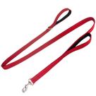 Coleiras padrão de caminhada e treinamento com alça dupla acolchoada para cães de raças grandes que puxam com costura refletiva, fivela giratória de 360 de metal pesado, anel em D, náilon durável, 6 pés de comprimento para cães grandes