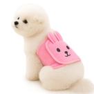 Colenumone Cinta para Abdômen Masculino de Cachorro Coelhinho Rosa com Orelhas 3D em Malha